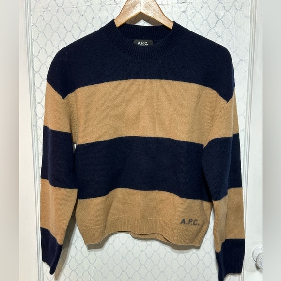 A.P.C. Penny Knit Sweater | Horizontal Stripes Parisian Chic medium - Picture 5 of 12